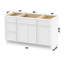 Base de meuble-lavabo simple 54 po seulement-98638190