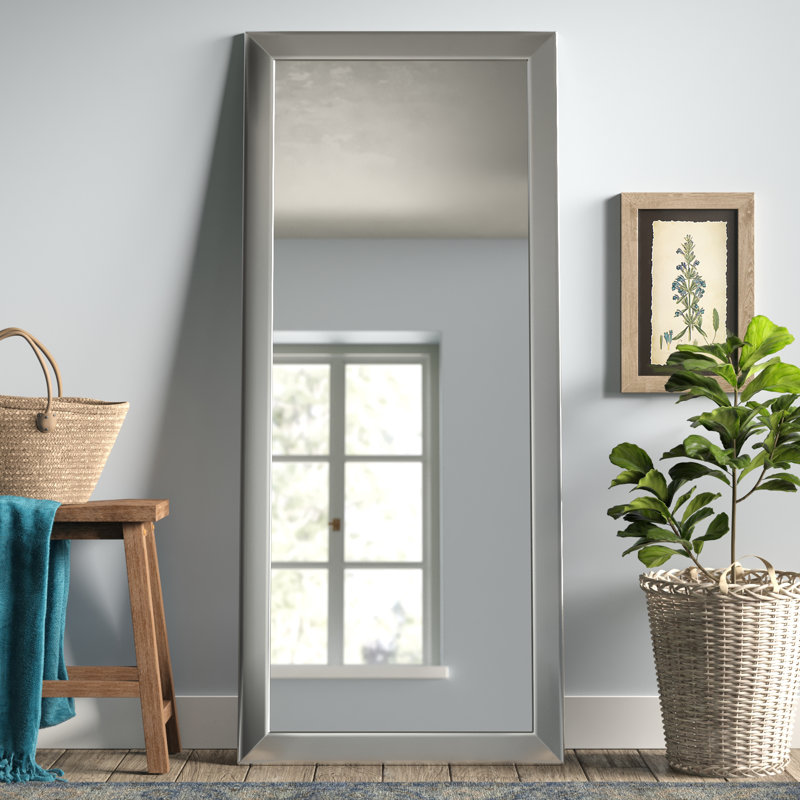 Tieger Mirror, Brushed Nickel, 65" H x 30" W
