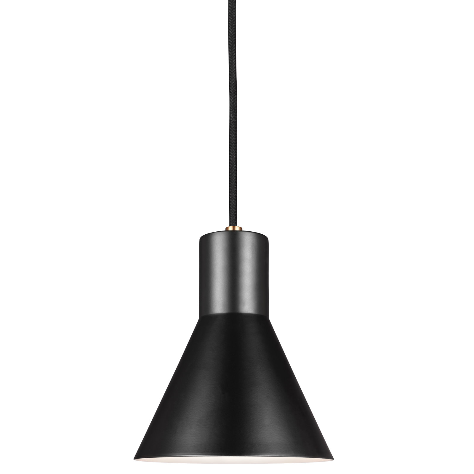 Byers 1 - Light Single Cone Pendant, Brushed Nickel, No