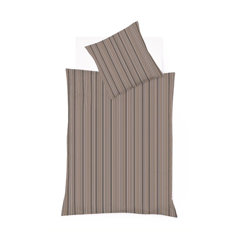 Cotton 2 Piece Duver Cover Set, Chocolate Brown, Double