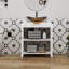 Meuble-lavabo simple 30 po avec lavabo moderne autoportant-934077472