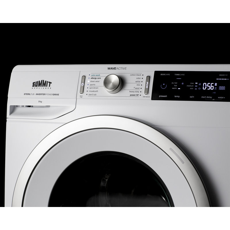 Summit 6.18 Cu. Ft. White Electric Stackable Washer Dryer Set