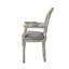 Chaise rustique en lin Rustic Manor, blanc crème-732460772