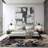 Dichiera Floral Brown/Navy/Cream Non-Slip Rubberback Area Rug-972733599