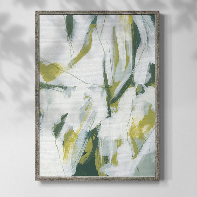 Emerald Ice I, reproduction encadrée - bois massif, H 11 po x l 9 po