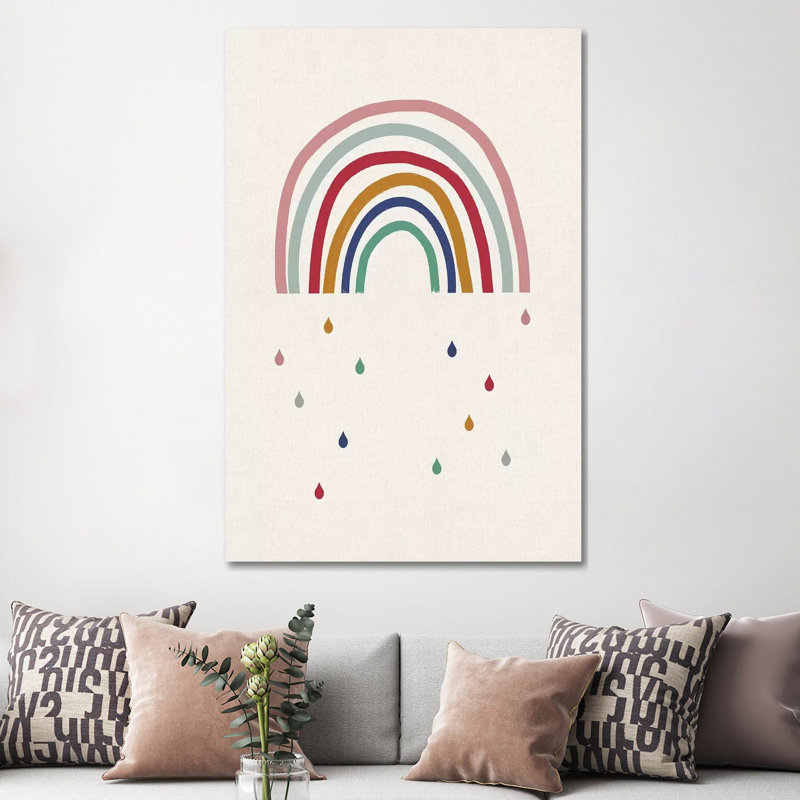Crying Rainbow by Leah Straatsma - Wrapped Canvas Painting, 152.5 cm H x 101.5 cm W