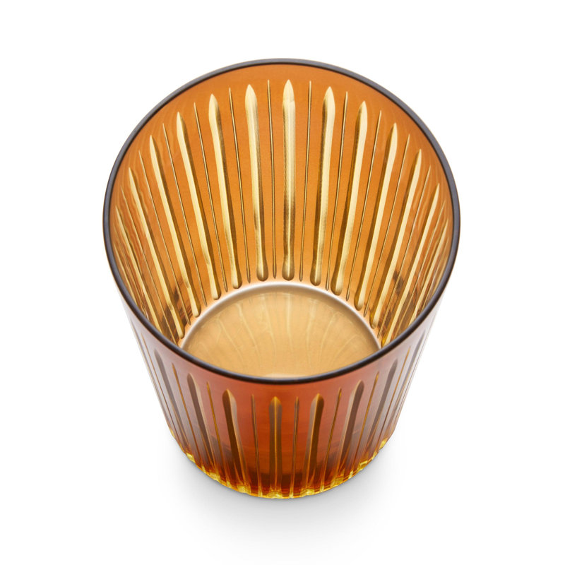 Prism Double Old Fashioned Glasses, 17 oz., Amber
