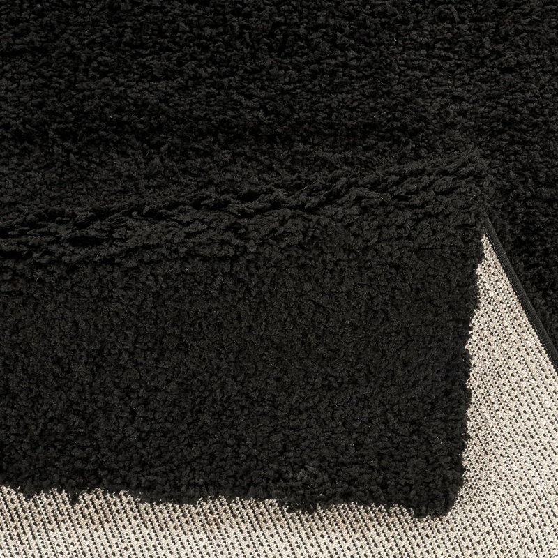 Galaxy Shag, Black, 120 x 120 cm