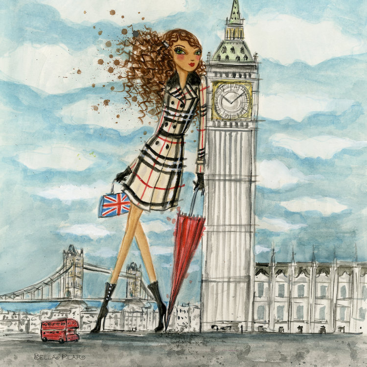Art sur toiles voir les paysages de londres, H 12 po x l 12 po x P 1,5 po