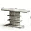 Console rétro 63 "avec tablettes de rangement ouvertes à 2 niveaux-1163233857