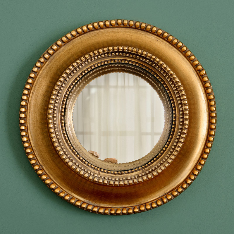 Aster Wood Convex Wall Mirror
