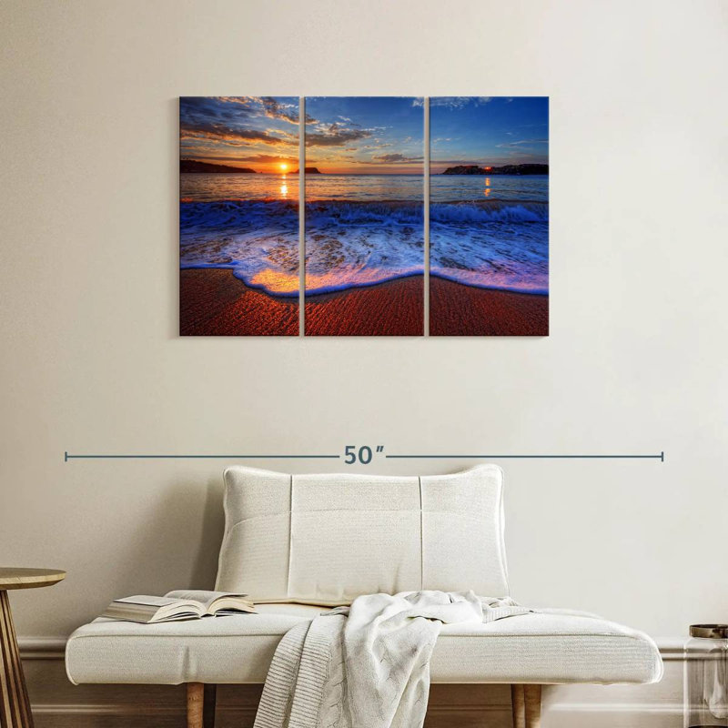Gillard Sunset Waves, 24" H x 38" W