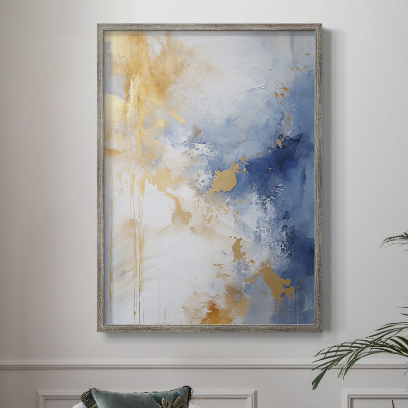 ABSTRACT Series, impression encadrée - bois massif, H 11 po x l 9 po