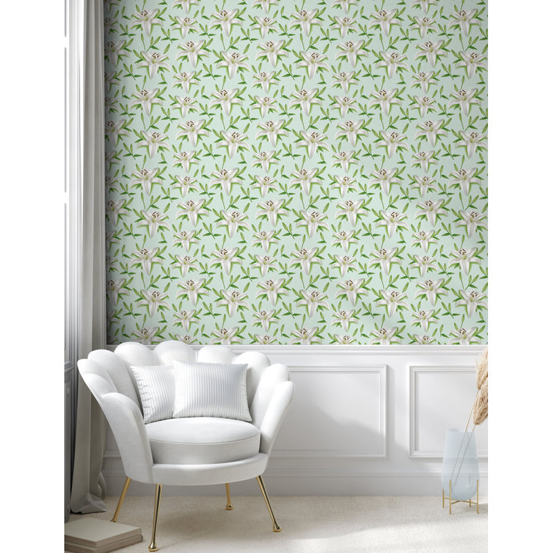 Torrick Roll, L 100 po x l 13 po, Vert fougère / gris pâle