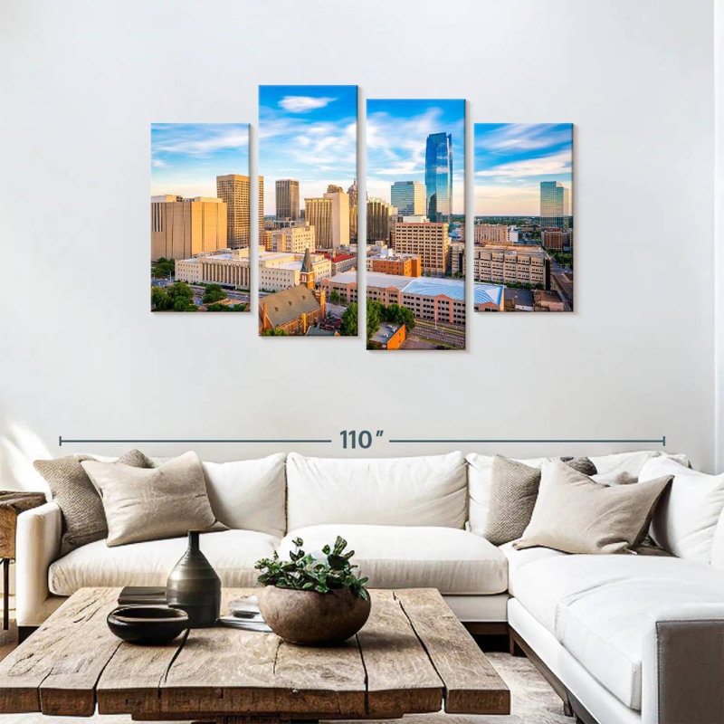 Sireci Oklahoma Urban Cityscape, 48" H x 75" W