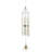 39"H Outdoor Metal Tuned Wind Chime with Gemstone