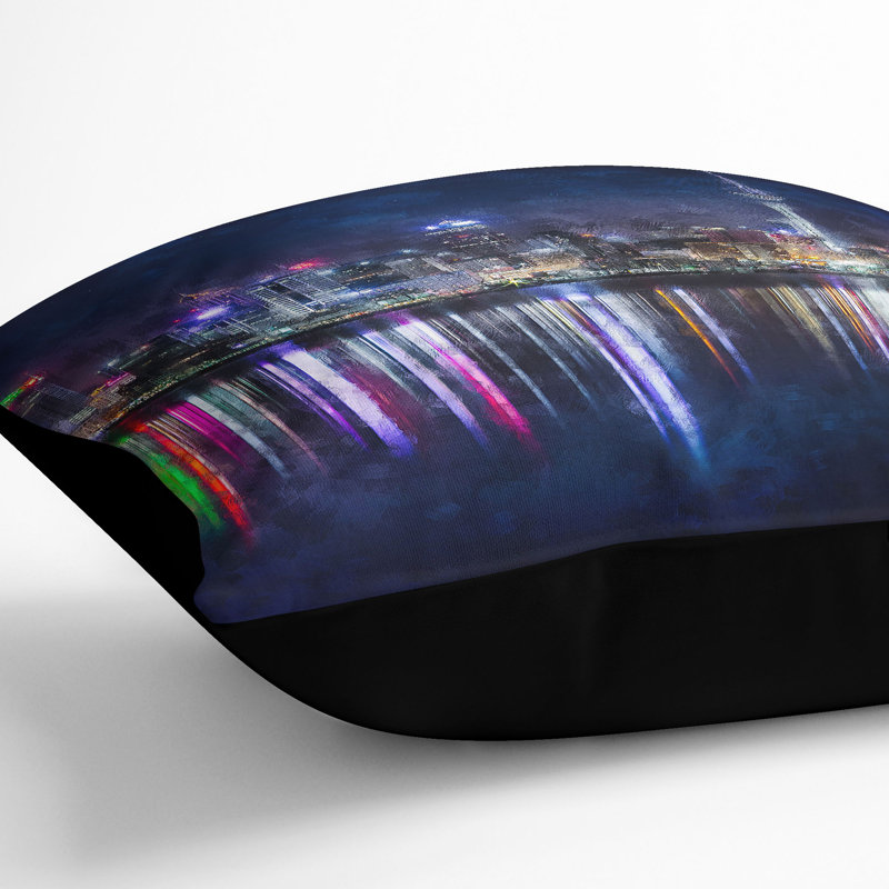 Square Cushion, 55cm H x 55cm W x 20cm D, Black