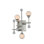 Applique murale en nickel poli Mercer 3 LT Kalco