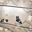 Commode décorative en feuille d'argent peinte à la main-102535205