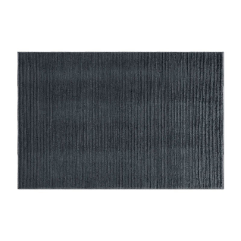Tapis noir uni d'intérieur et d'extérieur, Rectangulaire 3 pi x 5 pi