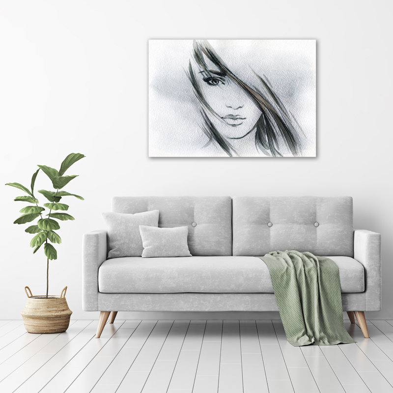Portrait Of A Woman - Unframed Art Prints on Glass