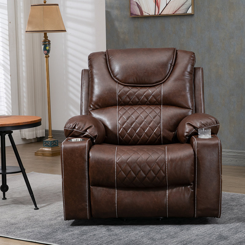 Fauteuil inclinable de 26 po de large avec grand fauteuil chauffant et porte-gobelet Big Man