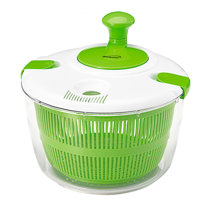 Salad Spinner-2.6 Qt, Small Manual Lettuce Spinner with Built-in