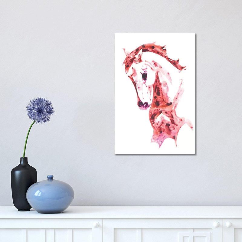 Garnet Horse II by Julie T. Chapman - Wrapped Canvas Print, 30.48 cm H x 45.72 cm W