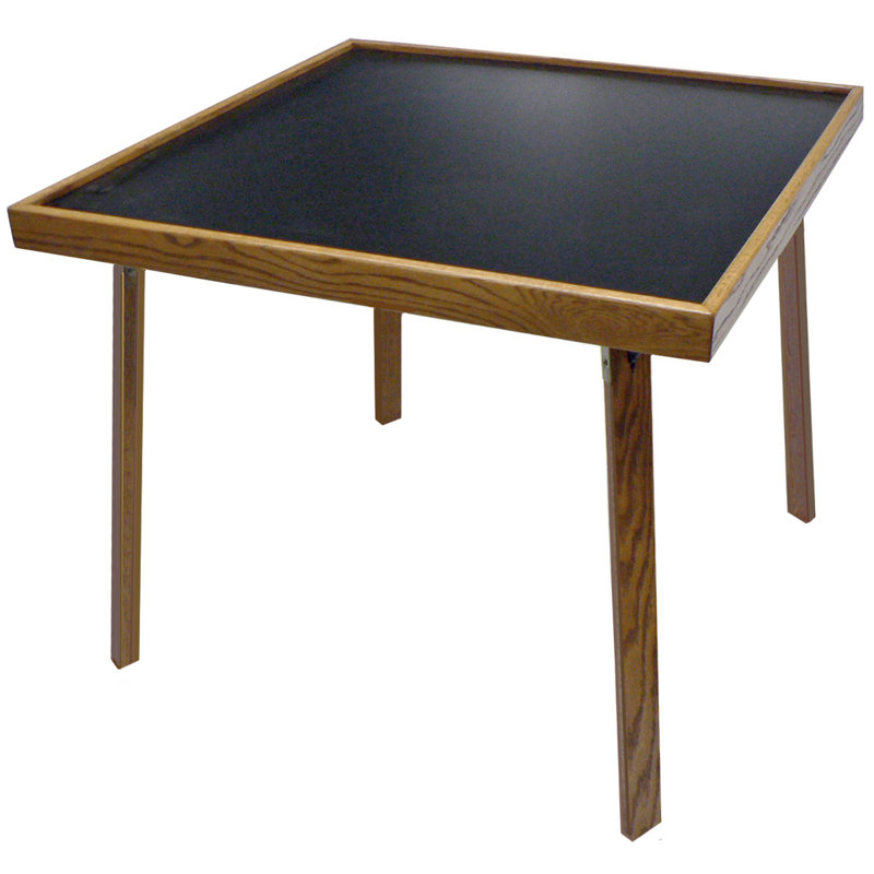 Table 35 "Domino et Mahjong en chêne rouge, Bois fruitier / noyer