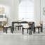 Chaise rembourrée moderne en bois massif avec dossier, belle chaise d'appoint pour salle à manger, bureau et salon-89826662