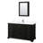 Deborah 60 " W Freestanding Standard Free Standing Single Double Single Vanity Bathroom Vanity With Marble Top with Mirror-97759008-97759010