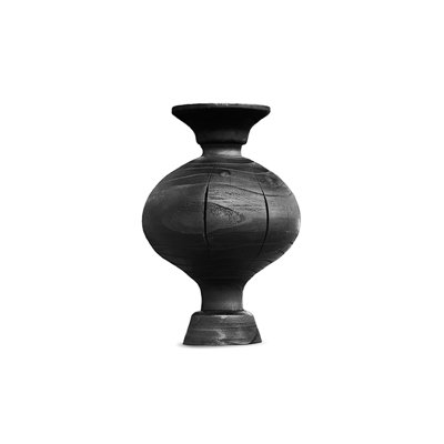 Black Modern Solid wood Decorative Object