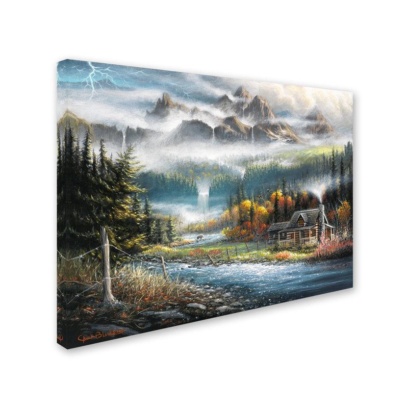 « paradise valley », reproduction d’impression sur toile tendue, H 14 po x l 19 po