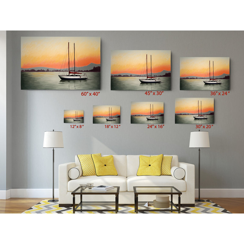 Reproduction d'art sur toile, coucher de soleil californien, palmiers, reproduction d'art sur toile, H 20 po x l 30 po