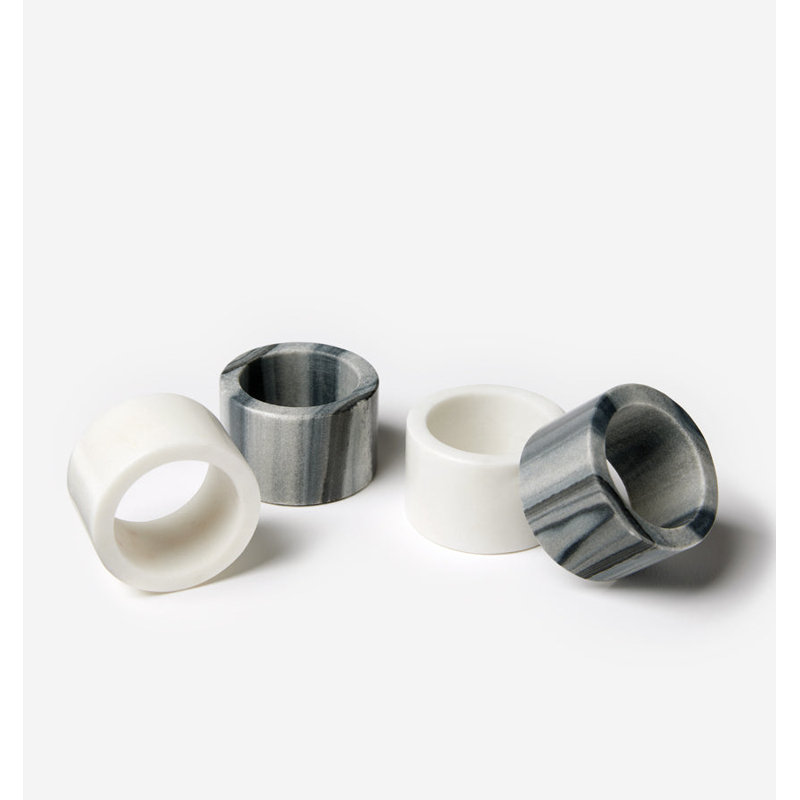 Anelli Napkin Ring, White