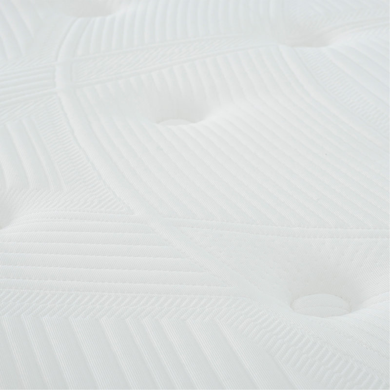 8 In. Pocket Spring Hybrid Mattress Bed In A Box, Soft Euro Top Gel Memory Foam Mattress, White/Gray, Queen