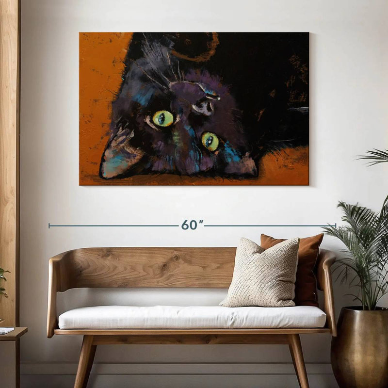 Upside Down Kitten, 32" H x 48" W