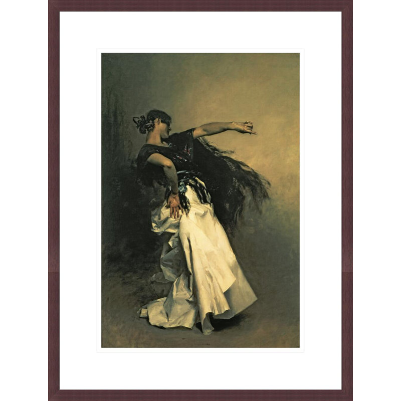La danseuse espagnole pour «El Jaleo» par John Singer Sargent, impression giclée encadrée, H 21,75 po x l 16,52 po