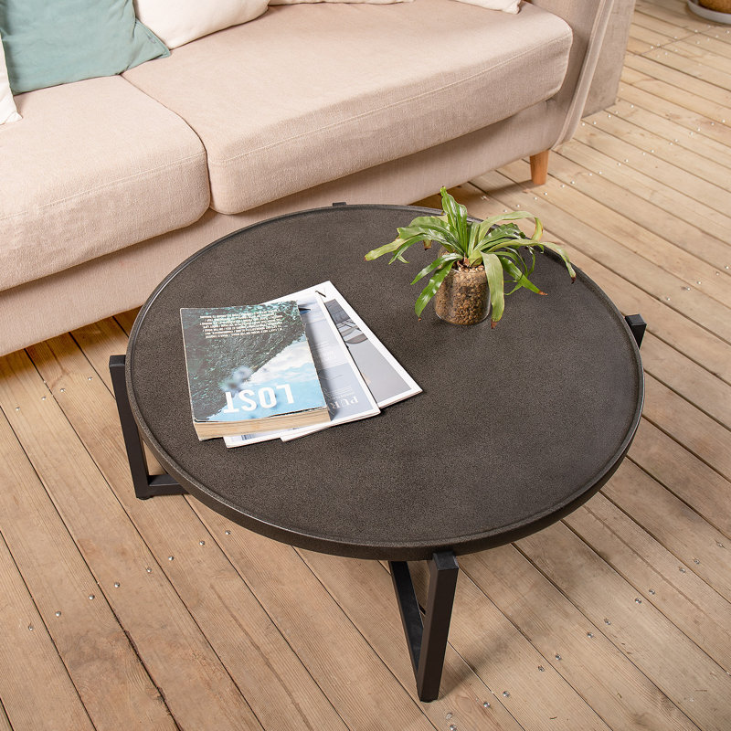 Neyland Concrete Side Table, 29.3"