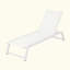 Chaise longue d'extérieur profilée à dossier en filet pour une détente ultime