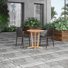 Anautica 2 - Person Teak Patio Dining Set with Round Table