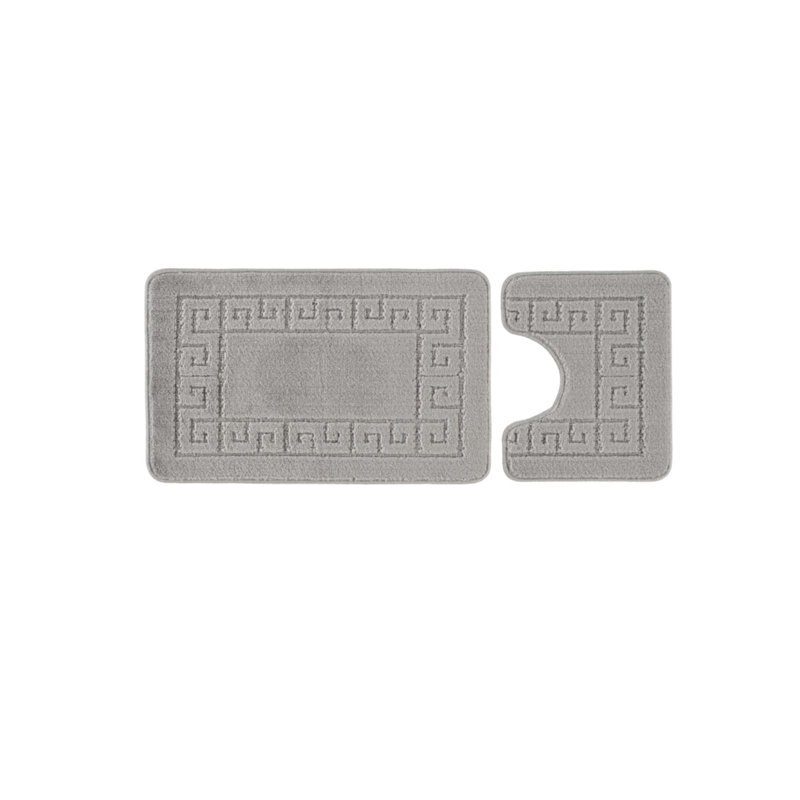 Manufactured Wood Non-Slip Bath Mat, Grey