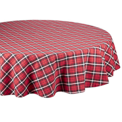Cohryn Plaid 100% Cotton Christmas Tablecloth