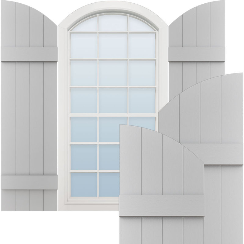 14'' Board & Batten Shutters, 53" H x 14" W x 1" D, Paintable