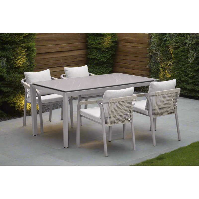 Bladen Wicker 4 Person Garden Lounge Set with Cushions
