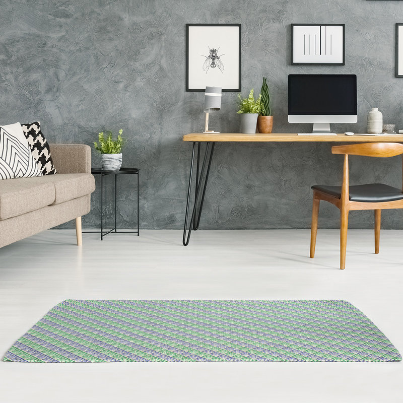 Chenille Geometric Indoor Rug, Rectangle 5' x 7'
