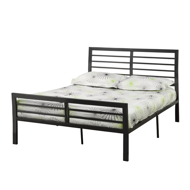 Lit plateforme Kaius, Gris anthracite, Simple