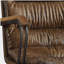 Chaise de bureau pivotante avec roulettes Retro whiskey