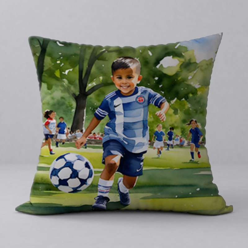 Abstract Reversible Throw Pillow