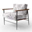 Chaise rembourrée à motif cachemire Paisley-484378524